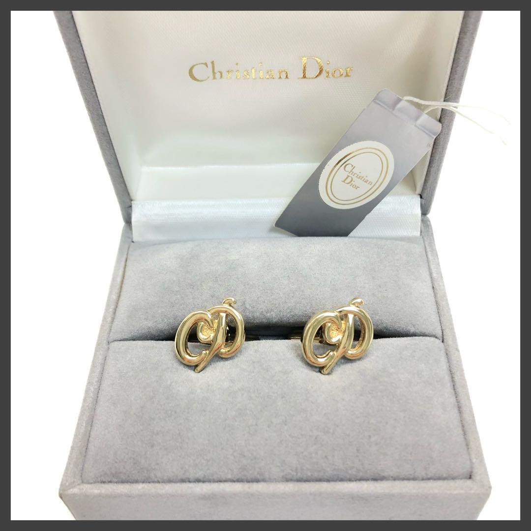 【Excellent Condition✨】 Christian Dior Cufflinks Gold