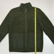 Vuori Full-Zip Charcoal Sherpa Fleece Jacket Men’s Size Medium