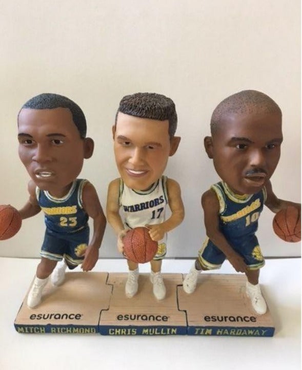 NEW Golden State Warriors RUN TMC Bobblehead Set * Mullin * Hardaway * Richmond