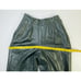 Vintage Distressed Leather High Rise Pleated Tapered Pants Womens 4