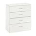 NEW 4 Drawer Chest Dresser Clothes Storage Bedroom Furniture White