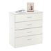 NEW 4 Drawer Chest Dresser Clothes Storage Bedroom Furniture White