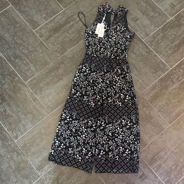 Ted Baker Hazel High Neck Wide Leg Floral Jumpsuit