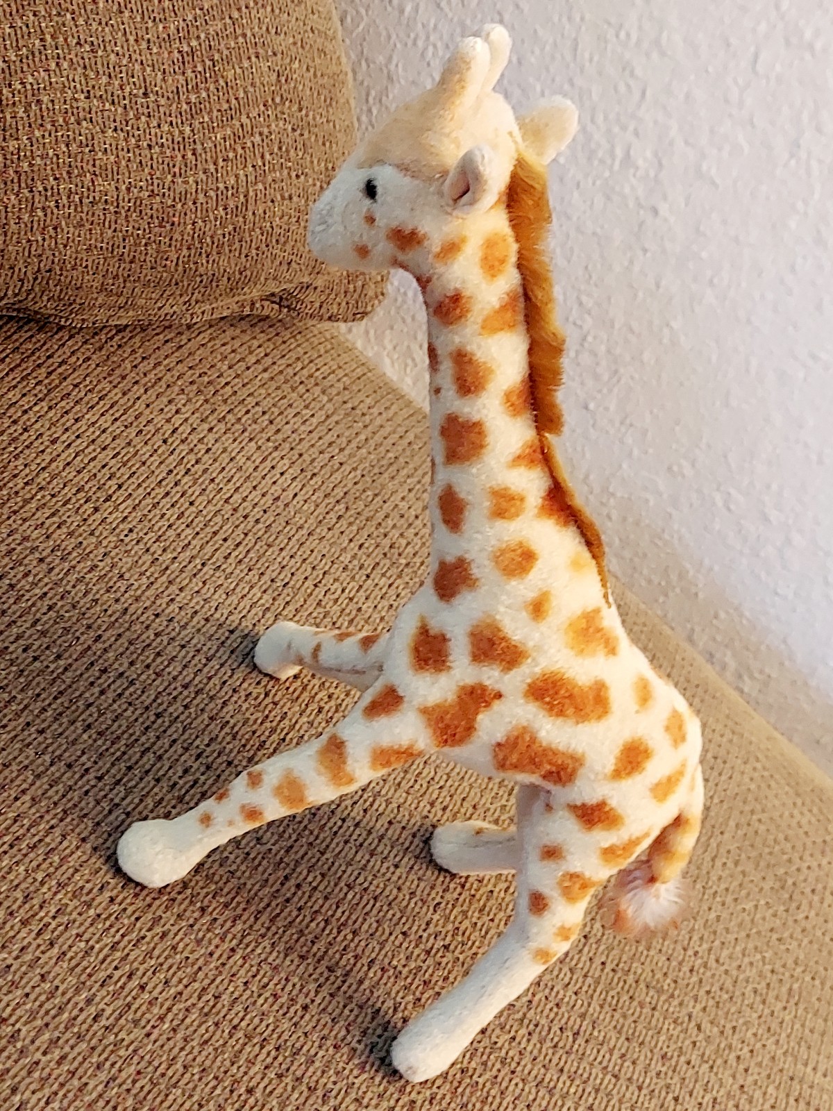 Bendy Steiff Giraffe 1950's- 1960s Mohair Plush no ID 13 tall RARE