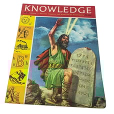 Vintage 1963 Knowledge No 8 Vol 1 The Bible Nigeria Ships Paperback Magazine
