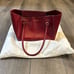 kade spade New York red satchel handbag
