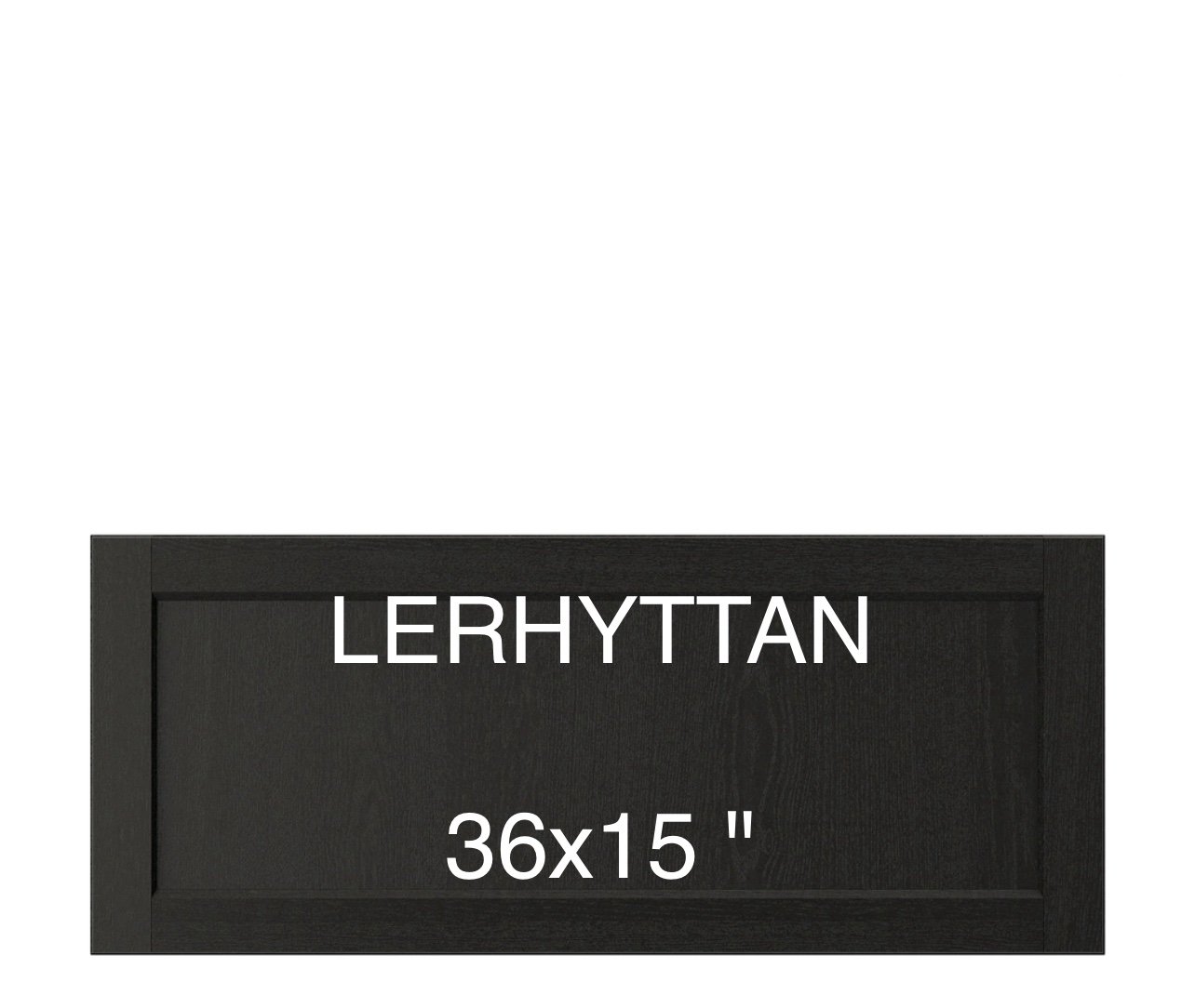 IKEA LERHYTTAN 36x15 Drawer front black stained 503.559.65