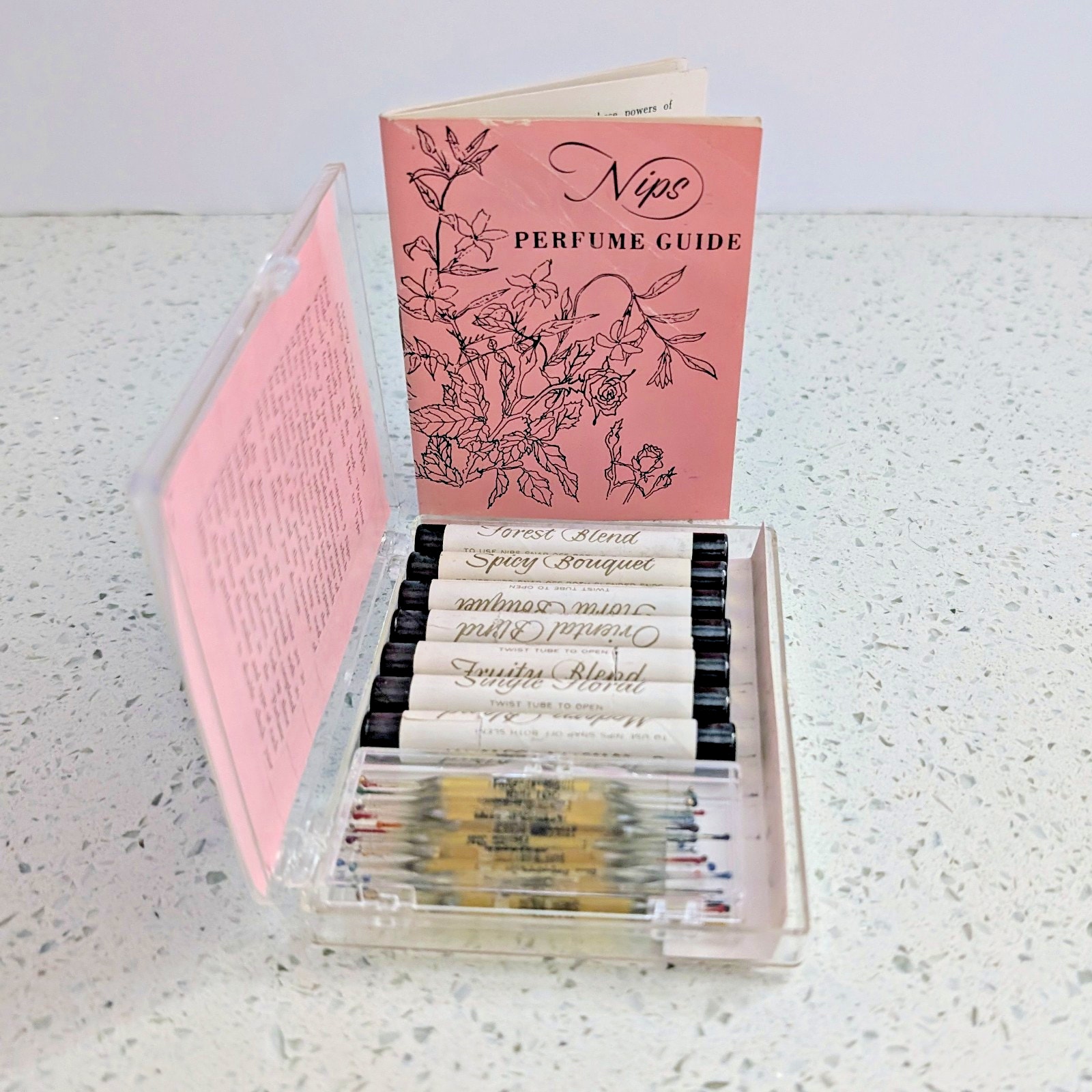 Vtg 1950's Perfume Nips Inc. in Original Case - 65 Individual Perfumes RARE