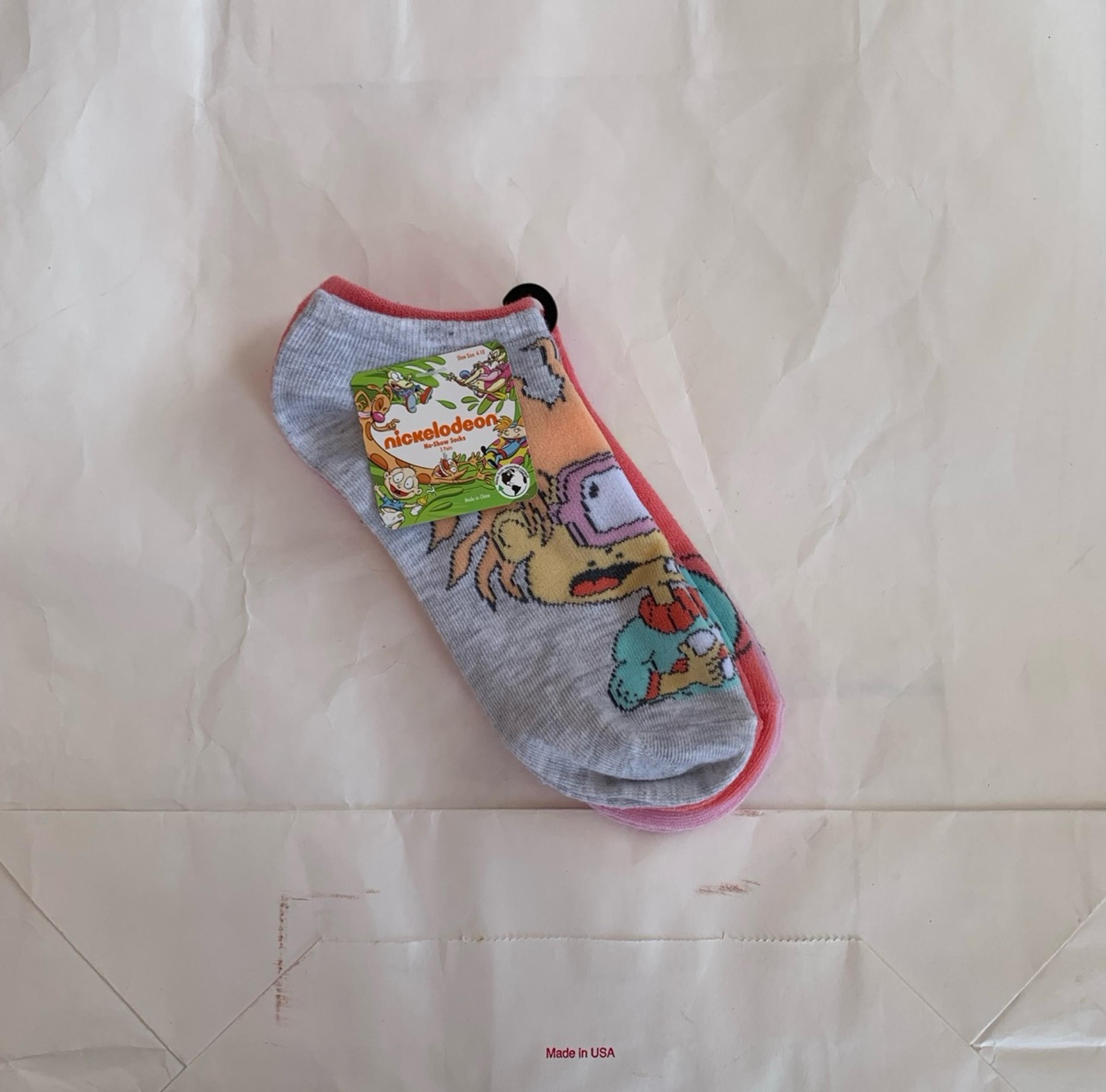 NWT Nickelodeon No-Show Socks Size 4-10 (3 pair)