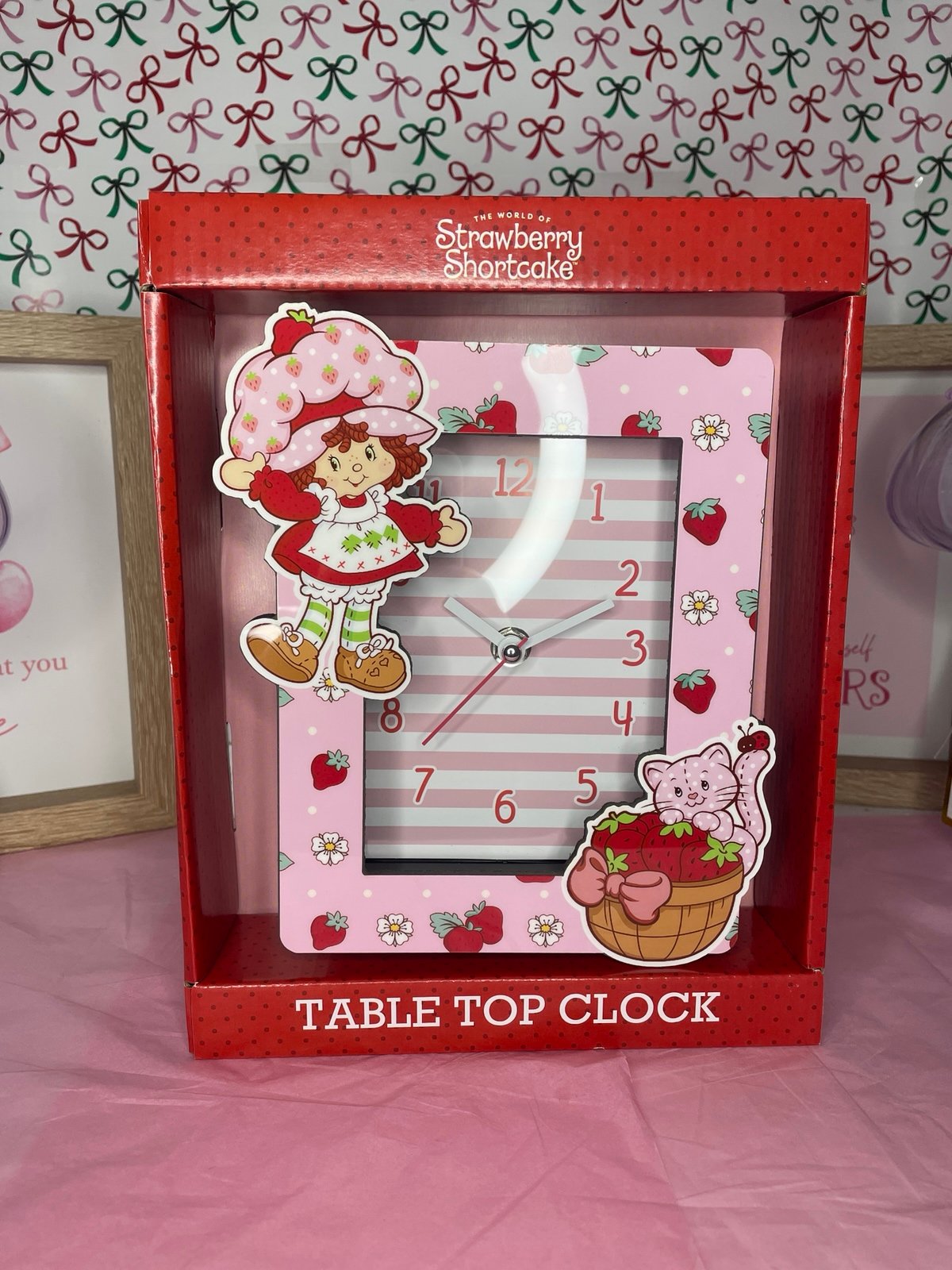 Strawberry Shortcake Table Top Clock