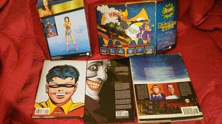 Batman Animated,The Killing Joke Deluxe, Golden Age, Figure Collectable Book Lot
