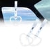 NEW 2PCS BARBED WIRE WHITE JDM TSURIKAWA RING WHITE Handle Strap Drift Charm