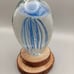 Dynasty Gallery Blue Glow in The Dark Hand Blown Glass Jellyfish Paperweight