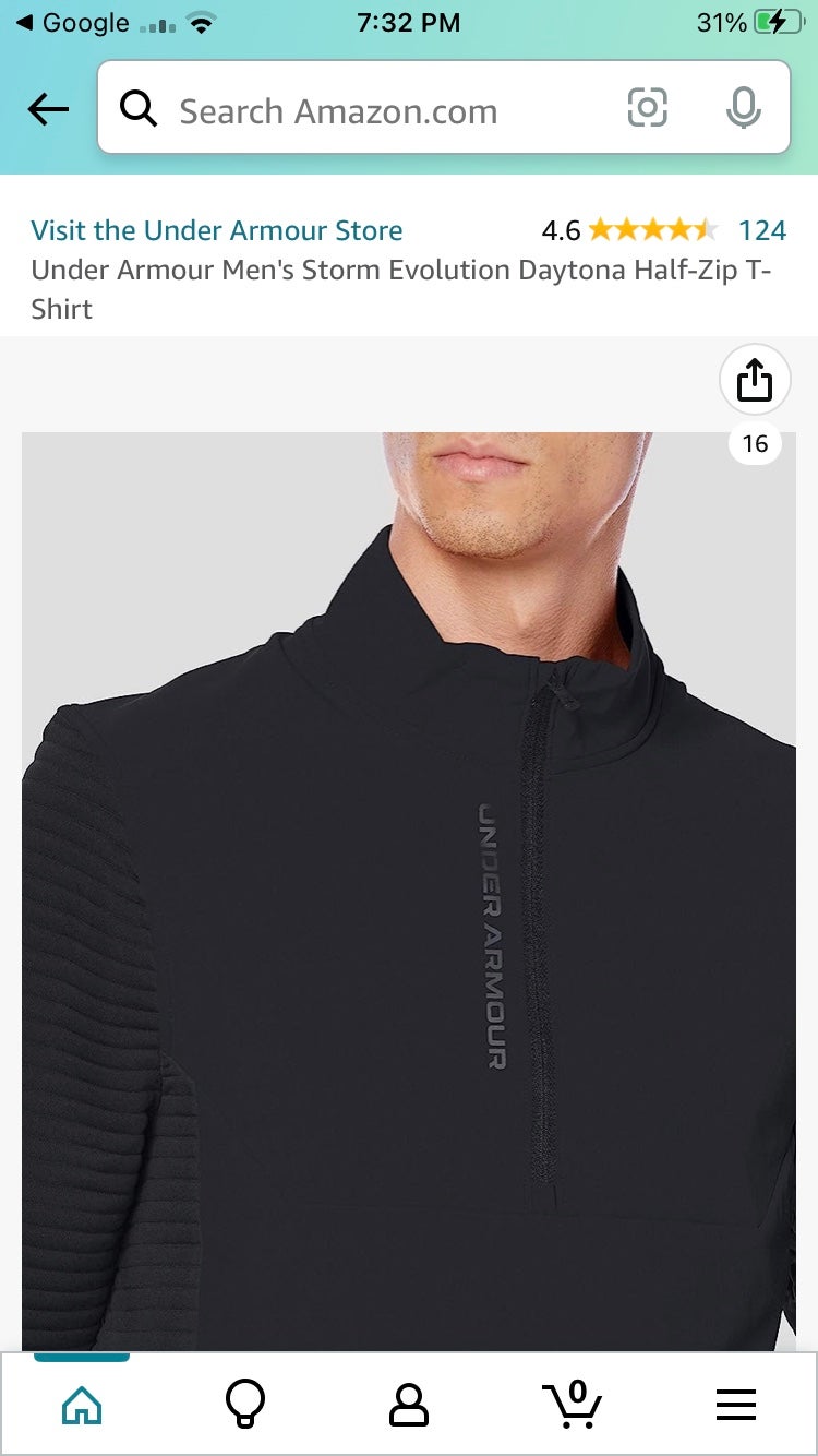 Under selling Armour Men’s UA Storm Daytona Golf 1/4 Zip Coldgear pullover
