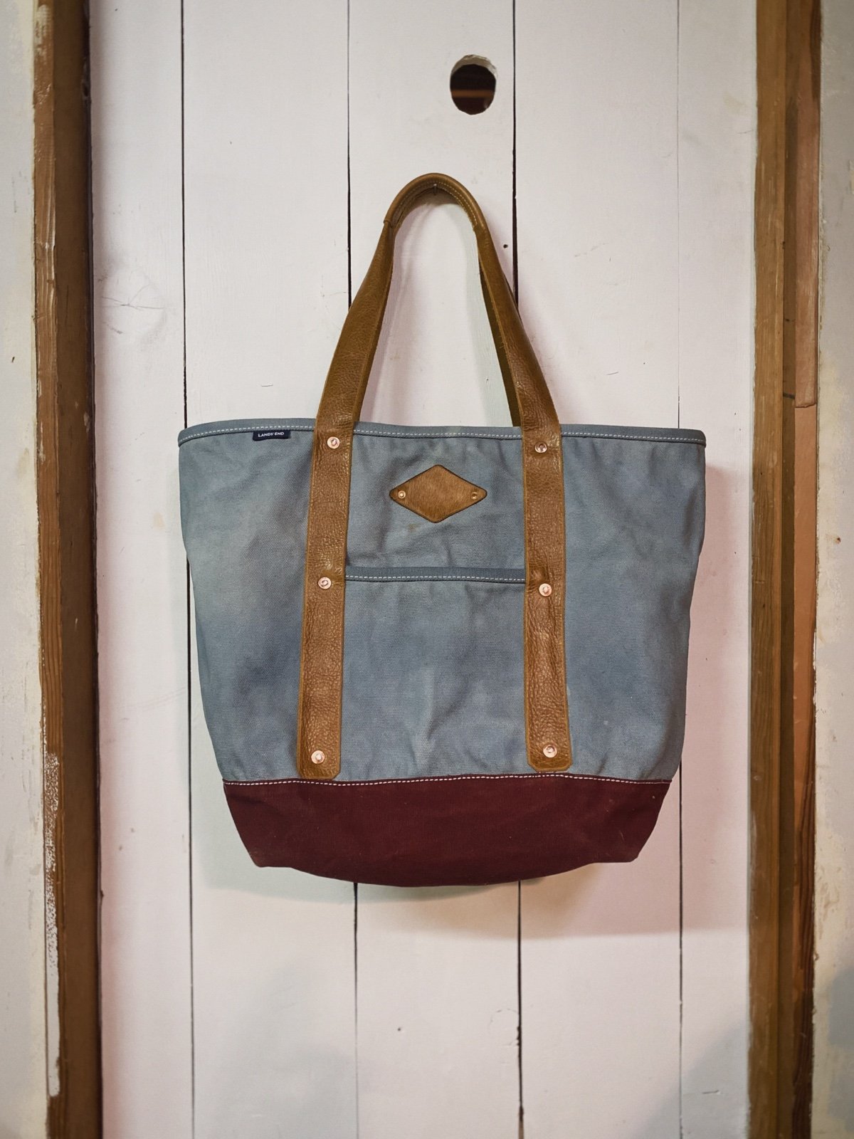 AMAZING Reworked Vintage Land’s End Tote Bag