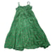 Xirena Dress Womens Small Green Floral Sophie Midi V Neck Tiered Cotton