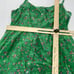 Xirena Dress Womens Small Green Floral Sophie Midi V Neck Tiered Cotton