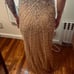 Sherri Hill Long Beaded Sequin Dress. Size 4. Nude Color