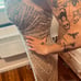 Sherri Hill Long Beaded Sequin Dress. Size 4. Nude Color
