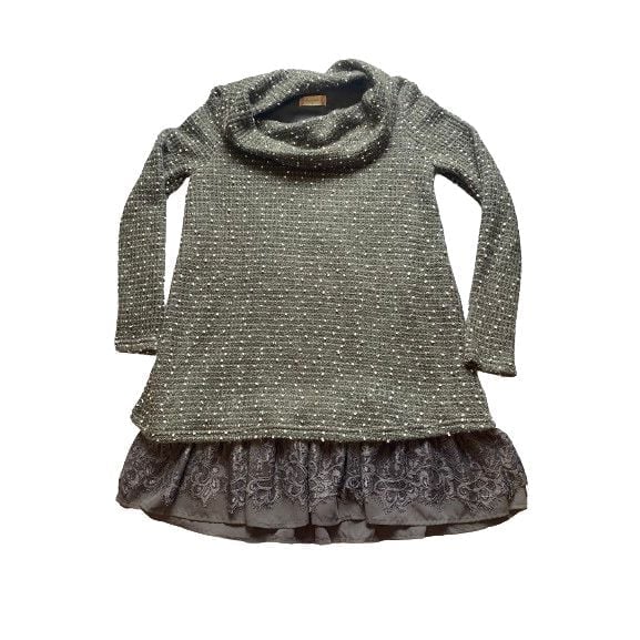 Anthropologie Altar'd State Dress Women Medium Forest Green Tunic Lagenlook Lady