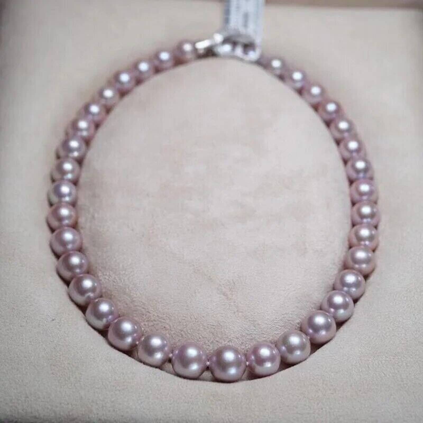 Light Purple South Sea Pearl Necklace 11-13mm 18inch, Purple Pearl Necklace