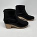 Madewell 1937 The Clog Heel Boots Leather Wood