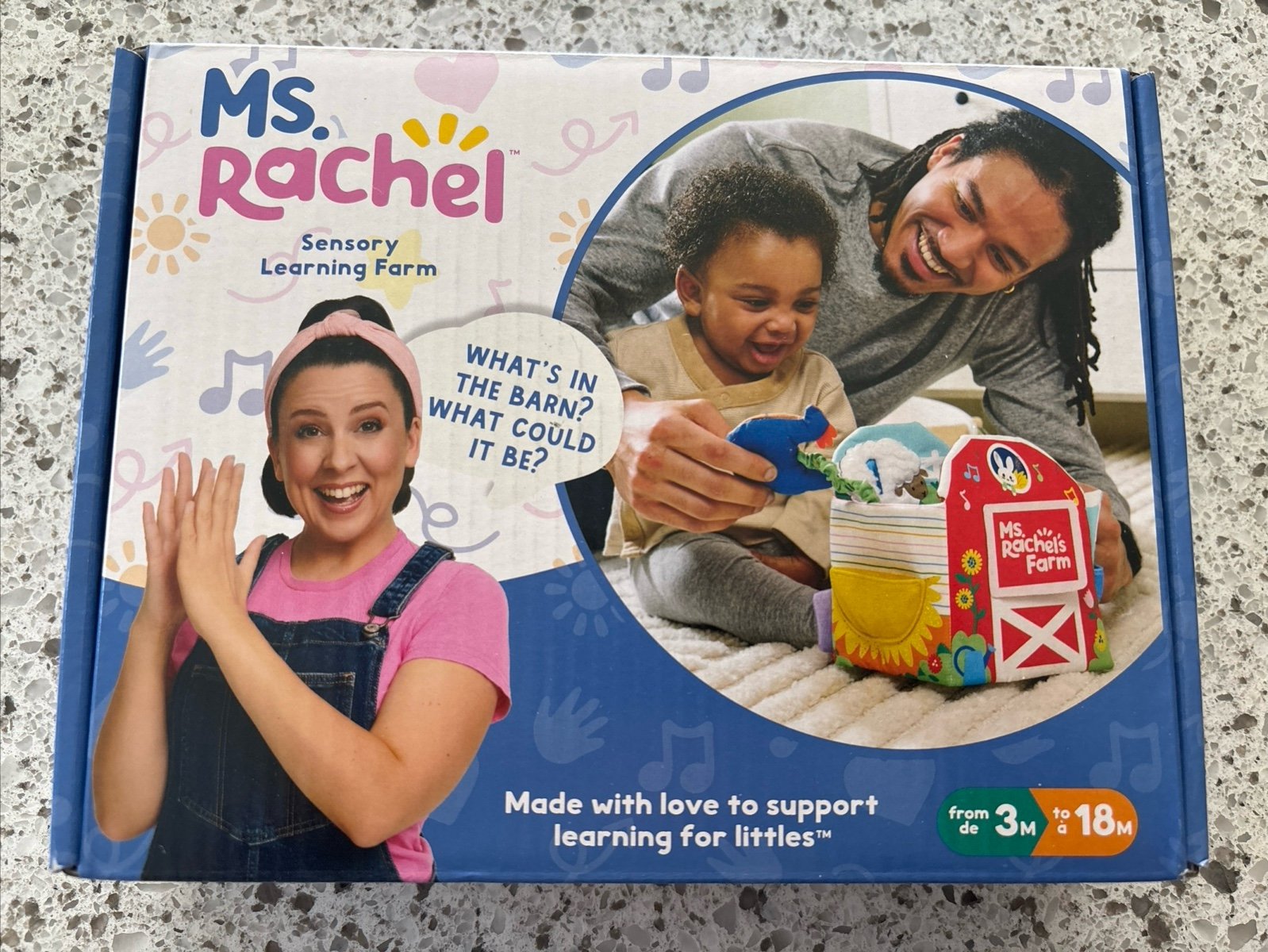 NEW Ms. Rachel Sensory Learning Farm Foldable Plush ~ Free Shipping!