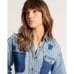 New Free People x One Teaspoon JOHNNY BLUE STAR CLASSIC EVERYDAY SHIRT Size S