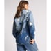 New Free People x One Teaspoon JOHNNY BLUE STAR CLASSIC EVERYDAY SHIRT Size S