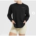 Oner Active lifters long sleeve shirt jet black gym workout shirt