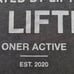 Oner Active lifters long sleeve shirt jet black gym workout shirt