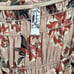 Free People Wild Daze Bodysuit Vintage Combo Top Printed Size M