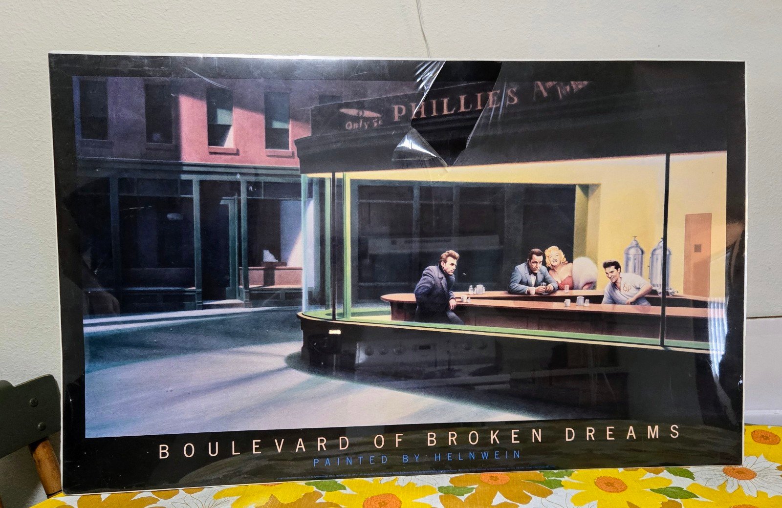 1987 Boulevard of Broken Dreams by Gottfried Helnwein 36x22 Print Poster Vintage