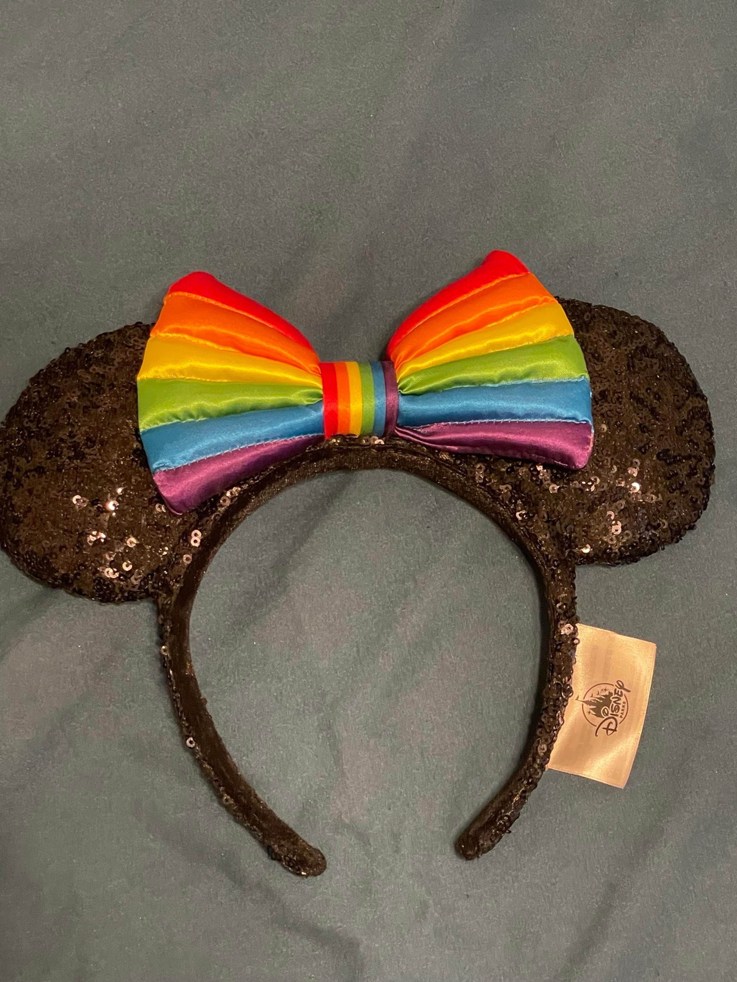 Rainbow bow Minnie ears