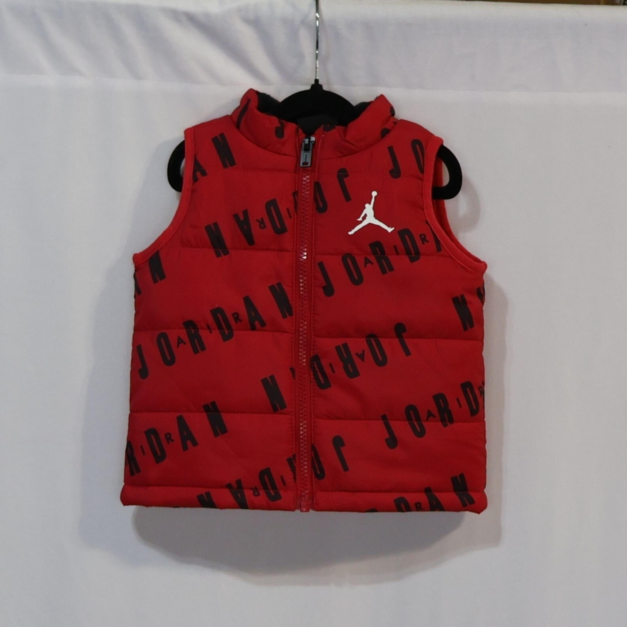 Nike Jordan Baby Boy Puffer Vest Size Large 12 month Red