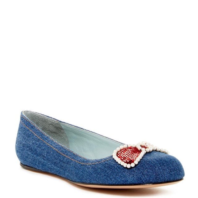 NWOB Marc Jacobs Caroline Denim Ballet F