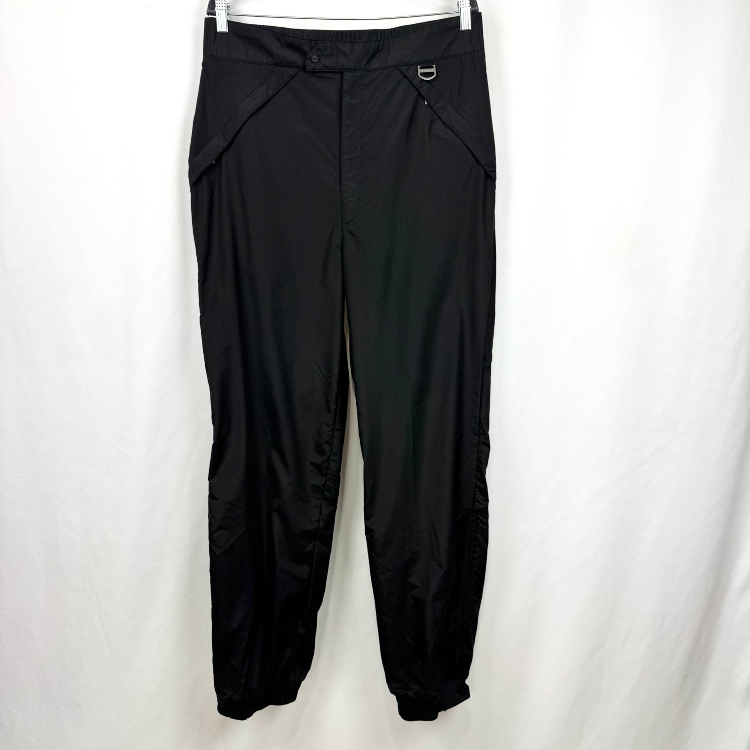 VINTAGE Black Bear Mens XL Lightweight Snow Pants Ankle Zippers Ski Pants Winter