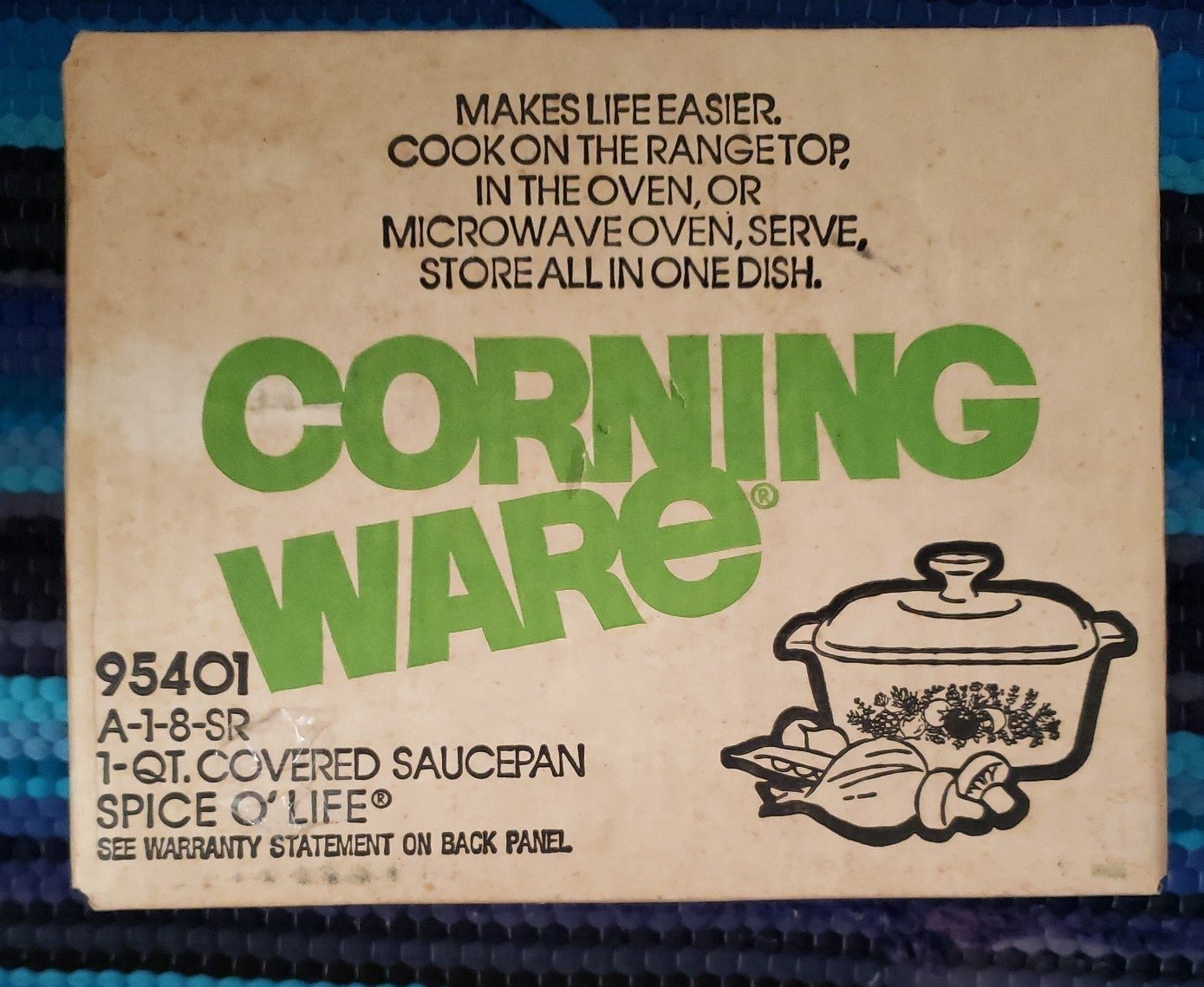 Corning Ware Spice O Life 1 QT Covered Saucepan