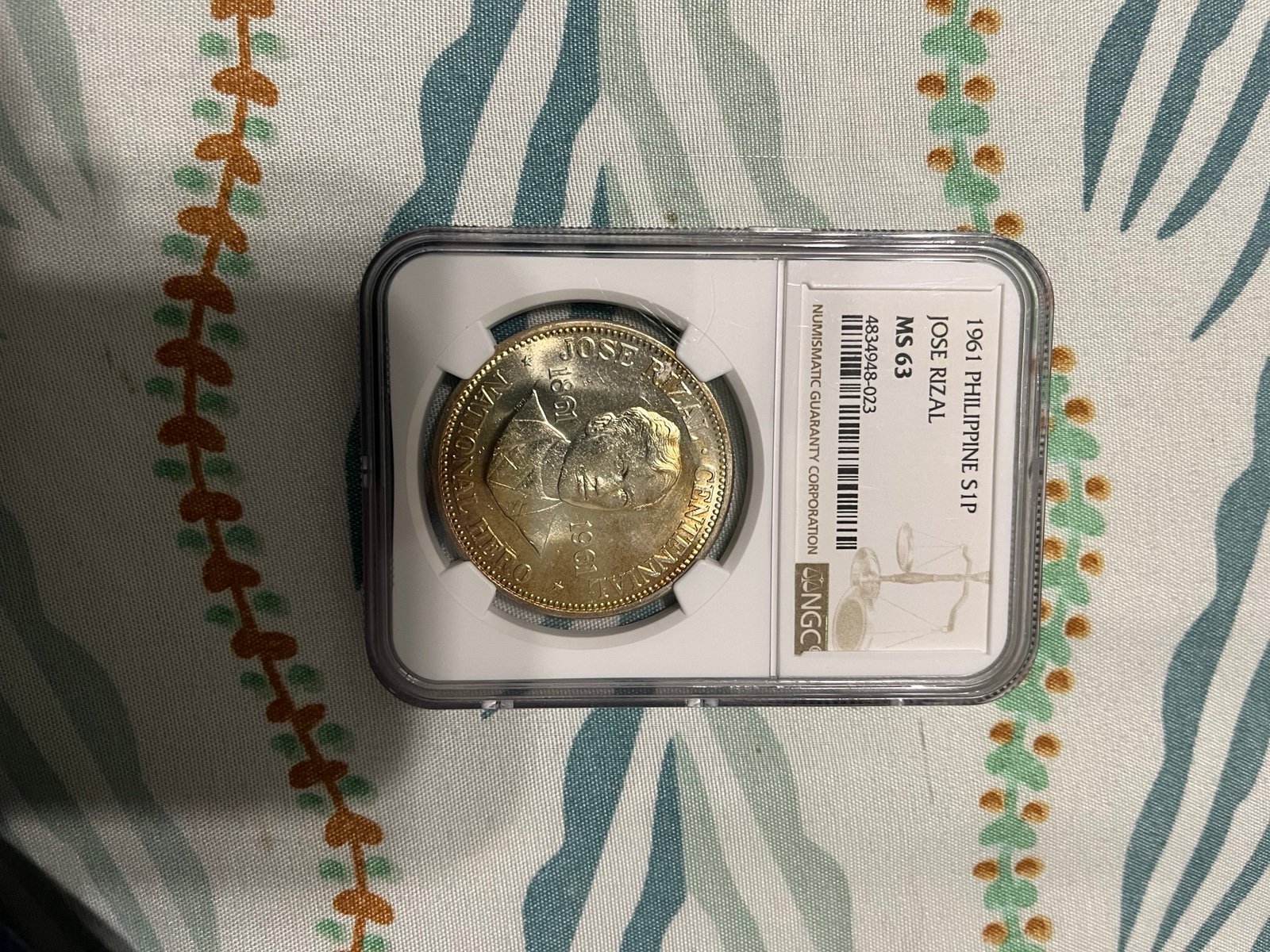 NGC MS 63 PHILIPPINES SILVER COIN