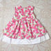 Vintage 1990s Small Steps Baby Girl 3t Pink Strawberry Embroidered Jumper Dress