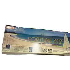 Vintage Kyosho FORTUNE 612 R/C Sailing Yacht 1/38 Scale Radio Included UNTESTED
