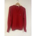 Vintage Izod Lacoste V-Neck Pullover Sweater Mens Size XL Red Long Sleeve