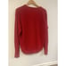 Vintage Izod Lacoste V-Neck Pullover Sweater Mens Size XL Red Long Sleeve
