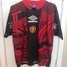 Vintage 90s Umbro Manchester United Training Soccer Jersey Size Large