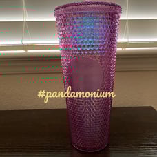NWT Starbucks x Disney Resort Pink Iridescent Studded Venti Tumbler 24oz