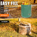Reusable 72 Gal Lawn and Leaf Bags 3 Pack Heavy Duty Bags with Gardening Gloves