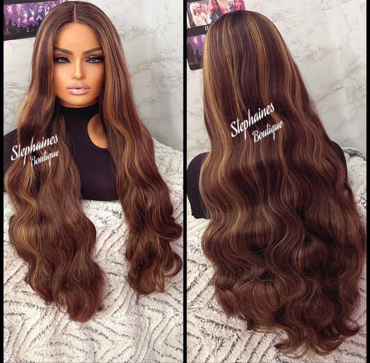 Human Hair blended lace wig