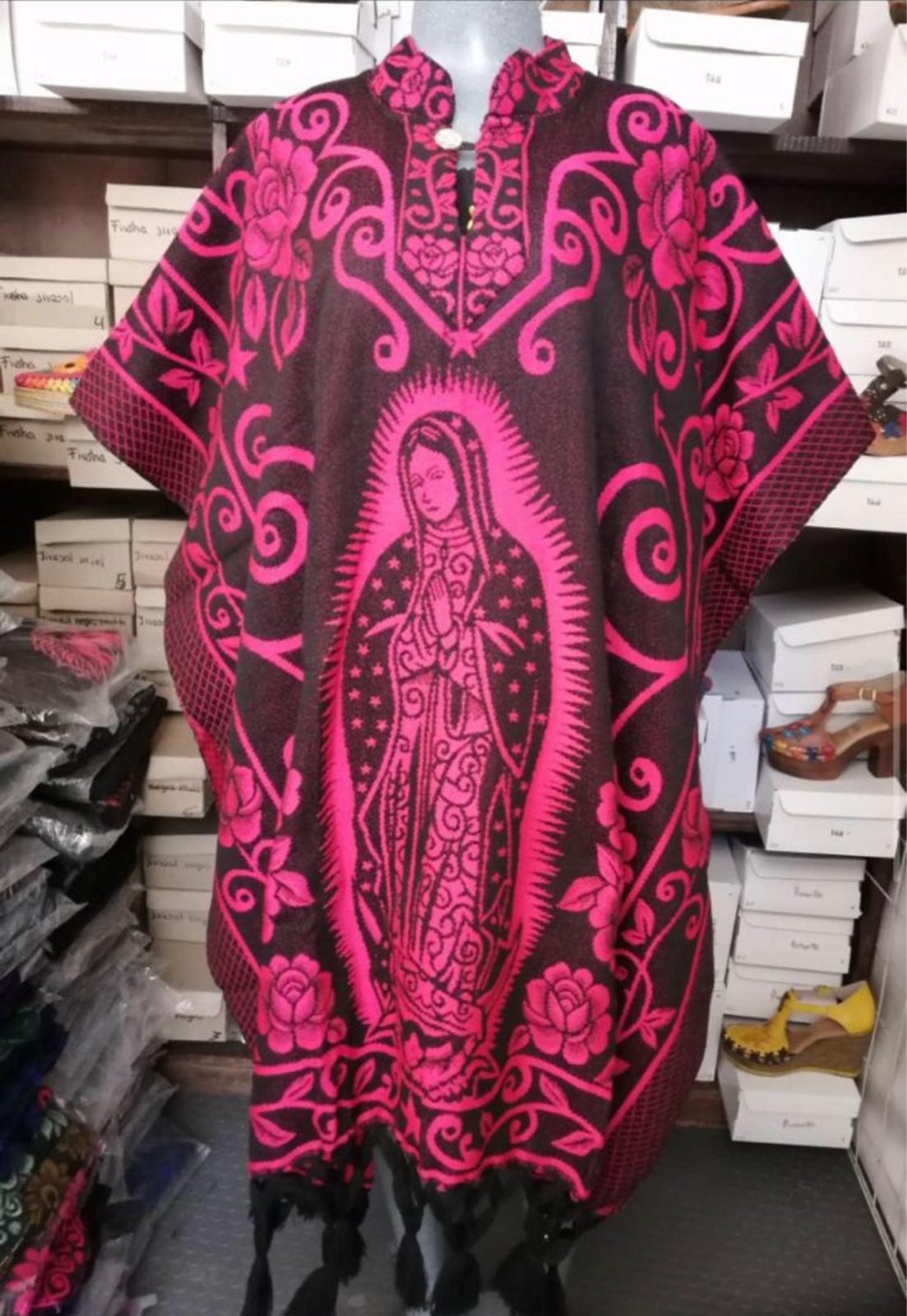 Handmade Virgien mary poncho