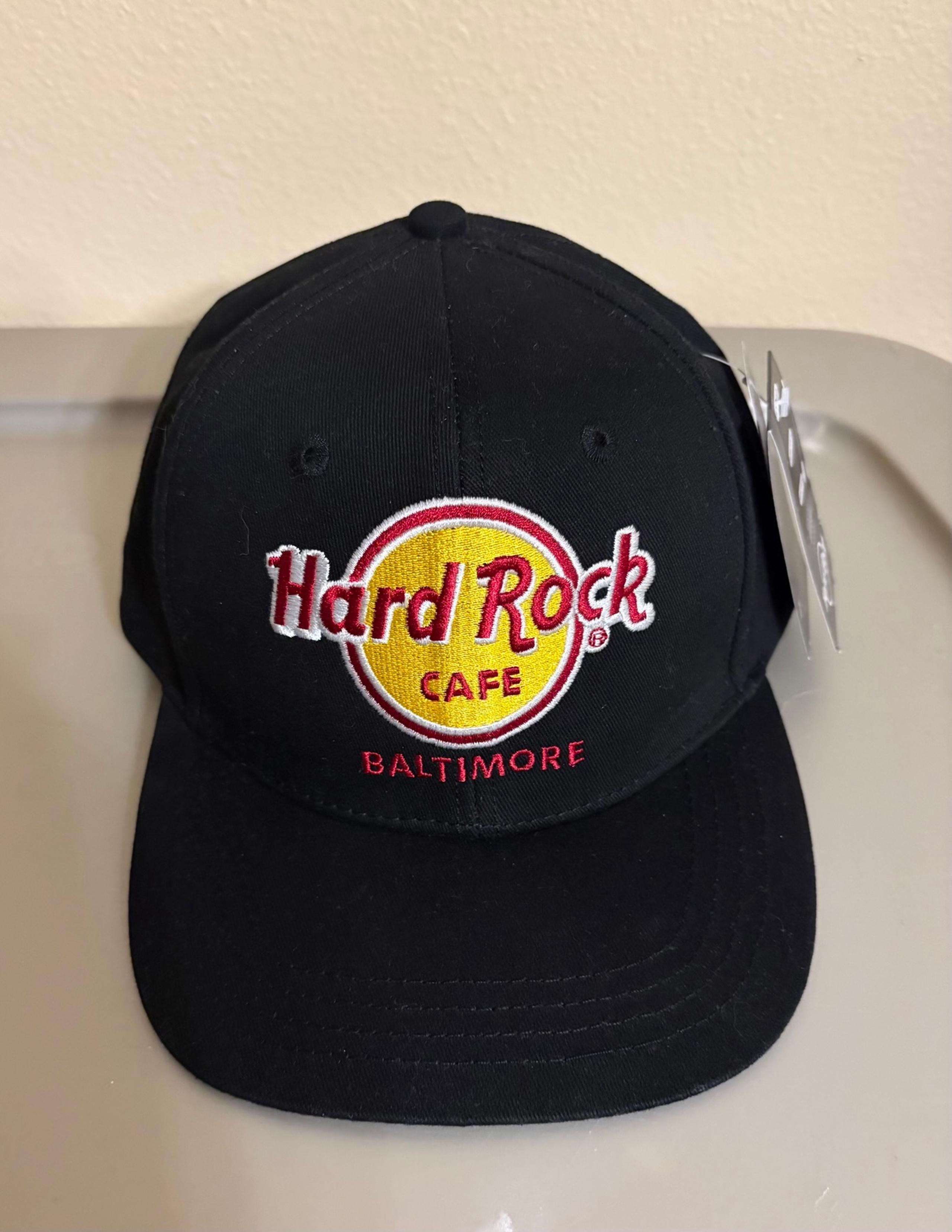 Hard Rock Cafe Baltimore Unisex  Snapback Blk Flat Bill Hat Adult