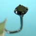 .11ct 2.98mm 100% REAL BLACK DIAMOND NOSE RING/SCREW, CERT,FREE DIA TESTER